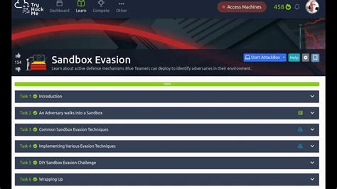 Malware Sandbox Evasion Techniques, Principles & Solutions In this article, we describe what techniques are used by hackers to dodge sandbox detection and explain existing approaches for detecting sandbox-evading malware. . Tryhackme sandbox evasion